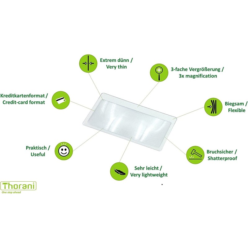 Thorani Pack Of Credit Card Size Pocket Magnifiers - Small