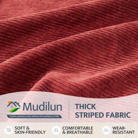 mudilun Rocking Chair Cushion Set - Non-Slip Tufted Rocking Chair Cushions with Ties Soft Indoor/Outdoor Wooden Rocking Chair Seat Pad for Porch Garden Cafe & Nursing