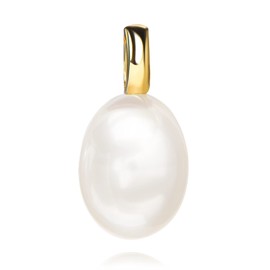 JEVELION Pearl Pendant Gold 333-8 Carat Freshwater Pearl Women's Jewellery, Without chain