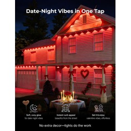 lemonrole 200FT Permanent Outdoor Lights -RGB Eaves Lights with App Control Remote,DIY Scene Modes IP67 Waterproof Outside LED Light for Christmas, Holiday, Daily, House Roof Eternity Lighting