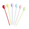 Melamine Latte Spoons - Multi - Pack of 6