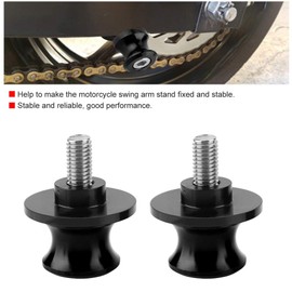 Rear Stand Swing Arm Spools,2pcs 8mm Motorcycle CNC Rear Stand Swing Arm Spool Sliders Stand Swingarm Bobbins,Sliders Stand(Black)