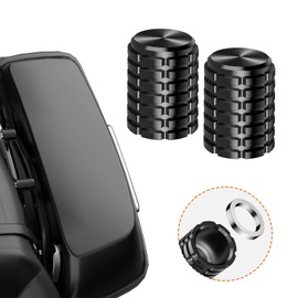 Reyrumbo Aluminum Docking Hardware Cover Kit Docking Magnet Caps Compatible for Harley Davidson Touring Street Glide, Road King, Road Glide, Electra Glide 2009-later Black