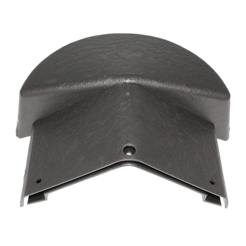 Brown Enviro Tile Ridge Apex Cover Radius End Cap Slate