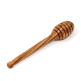 Sale! Olive Wood 6" Wooden Olive Wood Honey Dipper, Wooden Honey Tools, Hand-carved Wooden Dipper