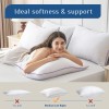 JOLLYVOGUE Pillows Queen Size Set of 1, Washable Supportive Bed