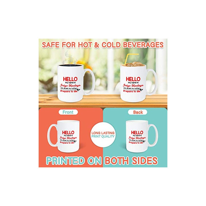 Adventure Film Character Mug, 15 Oz, Hello My Name is