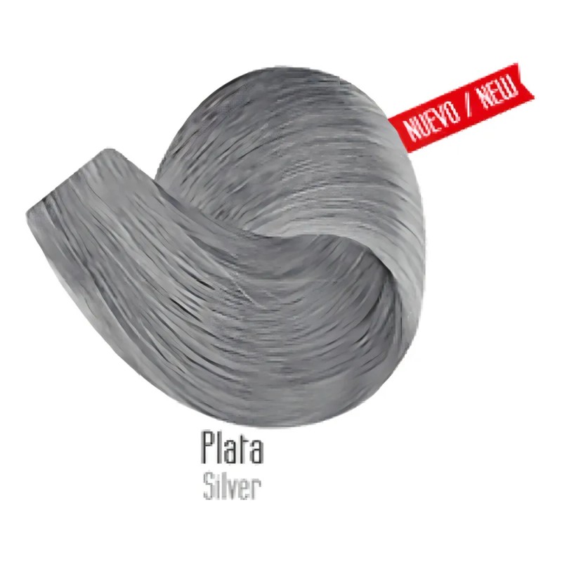 Tinte Permanente Profesional Colortech Nutrapel Tono Minerales - Plata