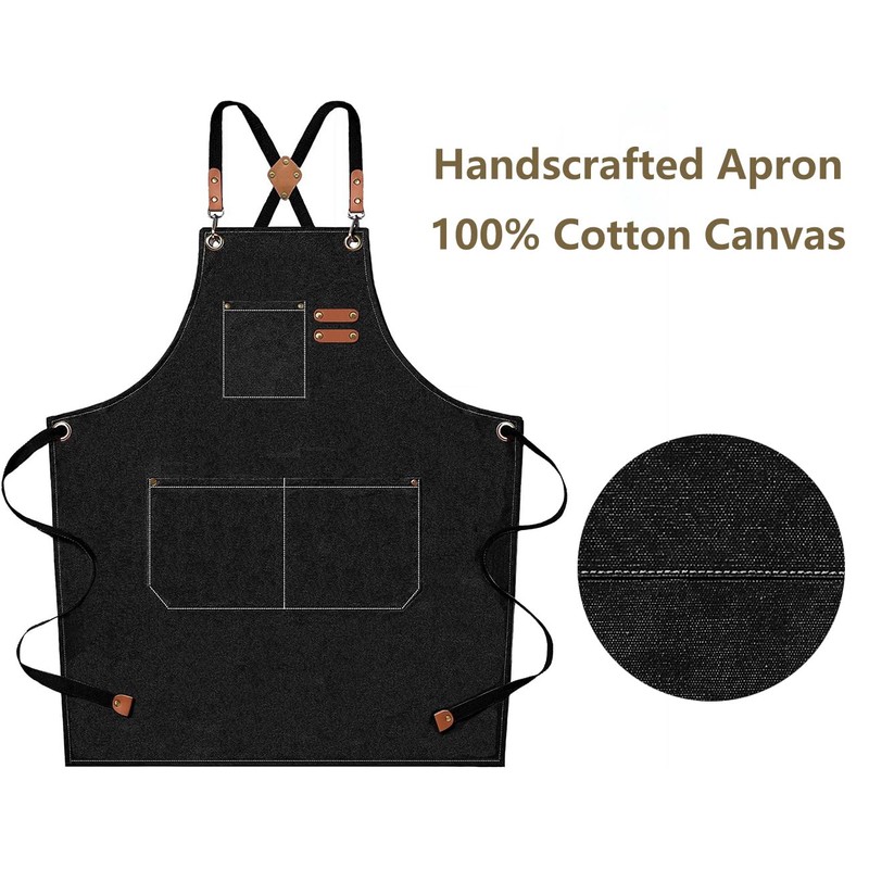 AFUN Chef Aprons for Men Women with Large Pockets, Cotton