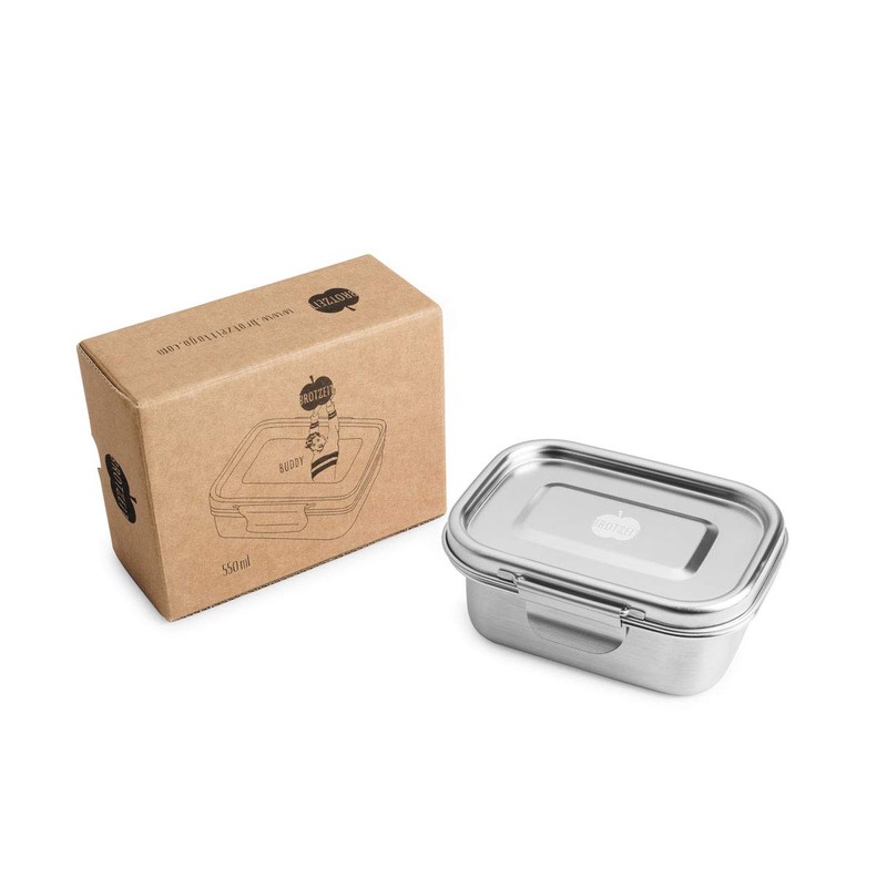 'Buddy' dense lunch box made of stainless steel, 550 ml,