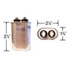 Genteq Capacitor 10 UF MFD 370V 97F9002, 97F9002s (Replaces Old