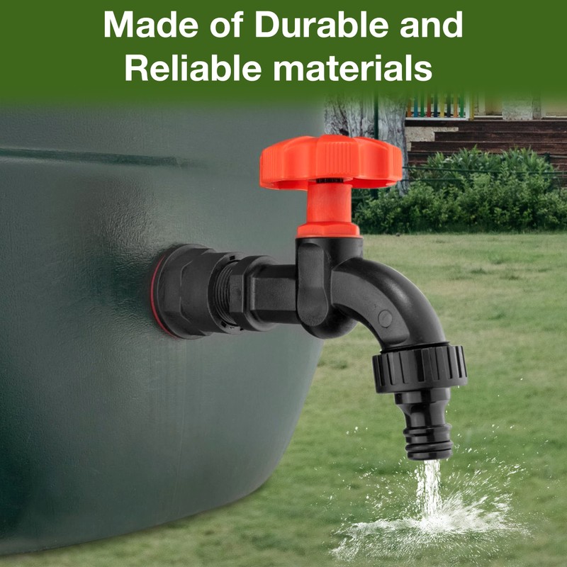 Premium Water Butts Kit – 3/4" bsp black tap with