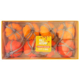 Fall into Autumn Pumpkin Garland, 6 FT (1.8M)
