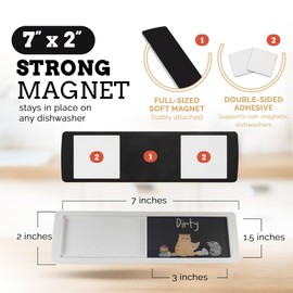 Dishwasher Magnet Clean Dirty Sign, Clean and Dirty Sign for Dishwasher, Cat Kitchen Accessories, Funny Clean Dirty Magnet for Dishwasher Clean Dirty Sign, Cat Gifts for Cat Lovers, Cat Magnets (A)