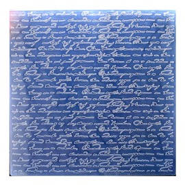 Kwan Crafts Large Size Letters Plastic Embossing Folders for Card Making Scrapbooking and Other Paper Crafts, 19.8x19.8cm