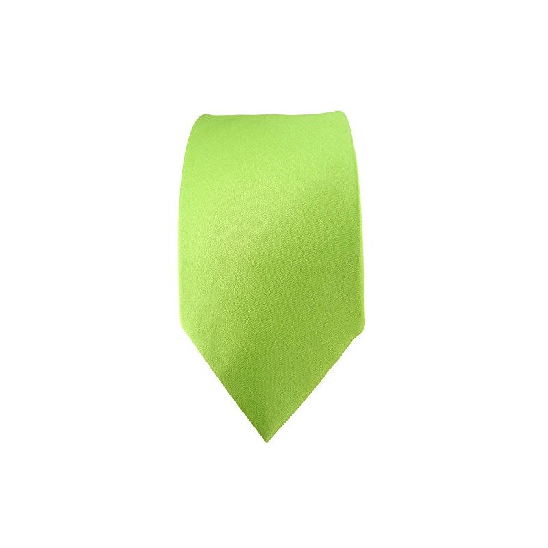 TigerTie Fashionable Satin Silk Tie in Various Colours Plain Tie