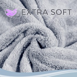 Ioly's Hooded Baby Bath Towels for Newborn Essentials (Large) Towel with Hood for Kids Babies Toddler Infant 41" x 41" Baby Towels with Hood Cosas para Bebes recien nacidos Baby Bath Items (Grey)