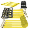 AWELCRAFT Ratchet Straps (4PK) - 4500lbs Breaking Strength 1.5''×15' Heavy