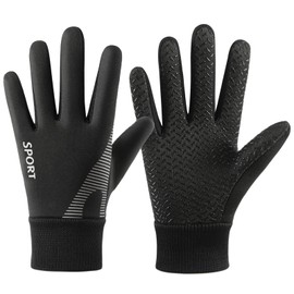 Long Keeper Kids Cycling Gloves - Winter Childrens Thermal Sports Gloves Anti-Slip Thin Liner Warm Bike Gloves with Grip for Boys Girls Running Riding Scooter