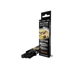 AK Interactive AK REAL COLORS RCM105 CHIPPING MARKER SET (3pcs)