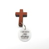 Daily Bible Verse Cross Car Charm, Rearview Mirror Hanging Ornament
