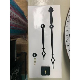 Quartz 10.5” High Torque Quartz (SILENT SWEEP) Wall Clock Motor With Large Hands Kit