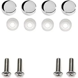 Unbranded 2X Car Stainless Steel Mugen JDM License Plate Frame Cover Holders w/Cap Civic