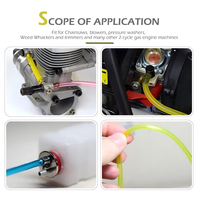 Merdege Fuel Line Hose Kit, 4 Sizes, 5 Ft each,