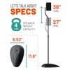 ECHOGEAR Universal Speaker Stands - Height Adjustable with Universal Compatibility