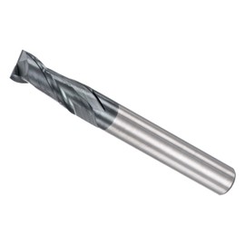 CoCud Square Nose End Mill, 6mm x 15mm Cutting 6mm Shank, AlTiN Coated P05 Carbide 2 Flutes CNC Router Bits - (Applications: for Milling Stainless Steel Hardened Steel)