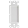 Decora Wall Plate Insert, White, Blank