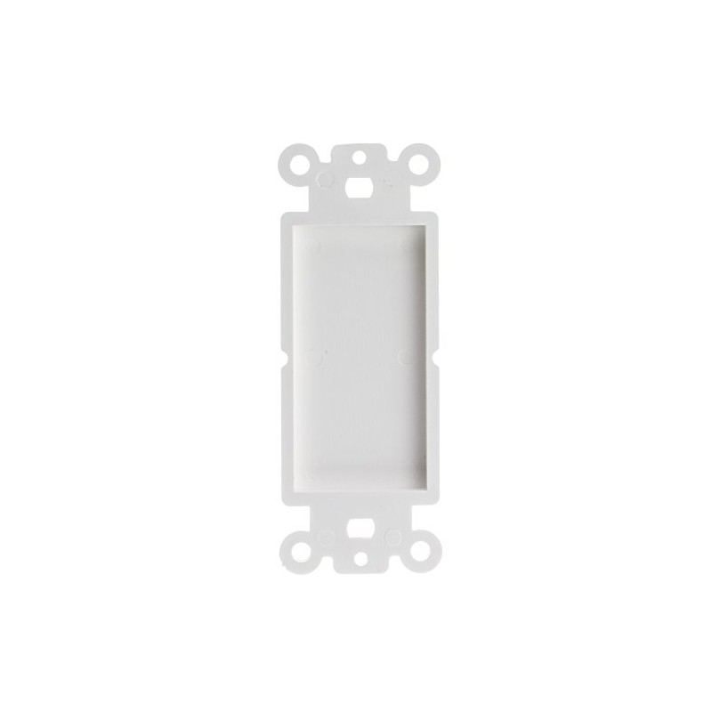 Decora Wall Plate Insert, White, Blank