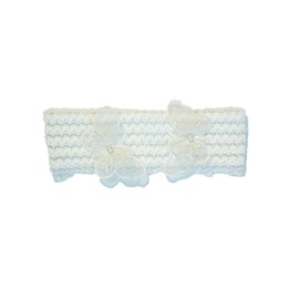 Baby Baptism Lace Headband Christening Bow Wrap Flower Girl Wedding Butterfly