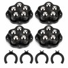 Self-Adhesive Furniture Caster Wheels – Stainless Steel 360° Swivel Rollers