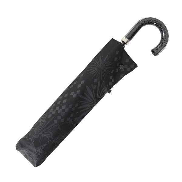 (Sun or Rain) Makita Shoten Folding Umbrella, Monotone (Black and