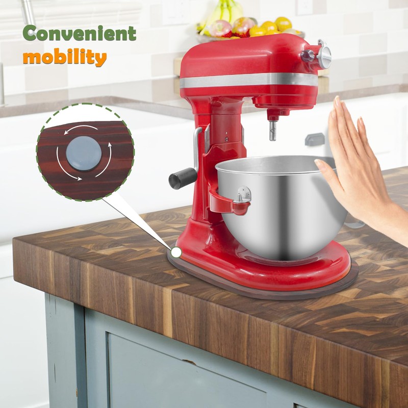 Bamboo Mixer Slider Compatible with Kitchen aid Bowl Lift 5-8