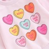 Dcohmch Toddler Girl Valentine's Day Outfit Pullovers Heart Letter Print