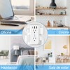 RENDIN Multicontacto,Enchufe de Carga de Tres Lados,Regleta Multicontacto Multifuncional,con USB
