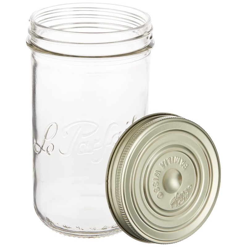 Le Parfait 922940 Double Cap Jar, 33.8 fl oz (1000