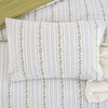 Purefair 100% Cotton Jacquard Comforter Set, Striped Floral Print, Soft