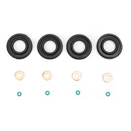 Yctze Injector Seals Fuel Injector Washer O?Ring 6C1Q?6K780?AB, Fits Transit MK7 2.2 2.4 3.2 TDCi Fuel Injection Seals Sealing Ring Kit
