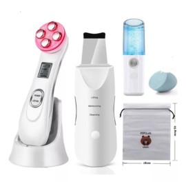 Makegina Skin Scrubber+vapor+radiofrecuencia Kit Facial Envio Gratis