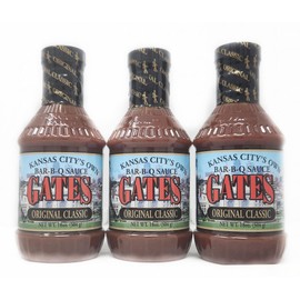 3 Pack of Kansas Citys Own Gates Barbecue Sauce 18oz Bottles (Original Classic)