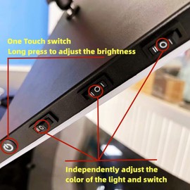 WAGX PDR Light, Paintless Dent Repair Tools, Car Dent Reflector LED Stripe Line Board, Automobiles Body Stripe Testing Light with Lithium Battery - for Car Body Dent Removal