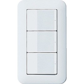 Panasonic Sheath Cosmo Series Wide 21 Recessed Triple Switch B (Side Cutting Plate Included) (White/P wtp50013wp