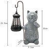 Cat Solar Lamp, Garden Figures,Kitty Solar Lights,Cat Figurine Model,Solar Lantern,for