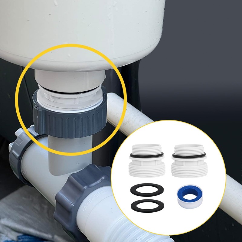 4560 pool Hose Adapters Kit 1 1/2 pvc fittings Compatible