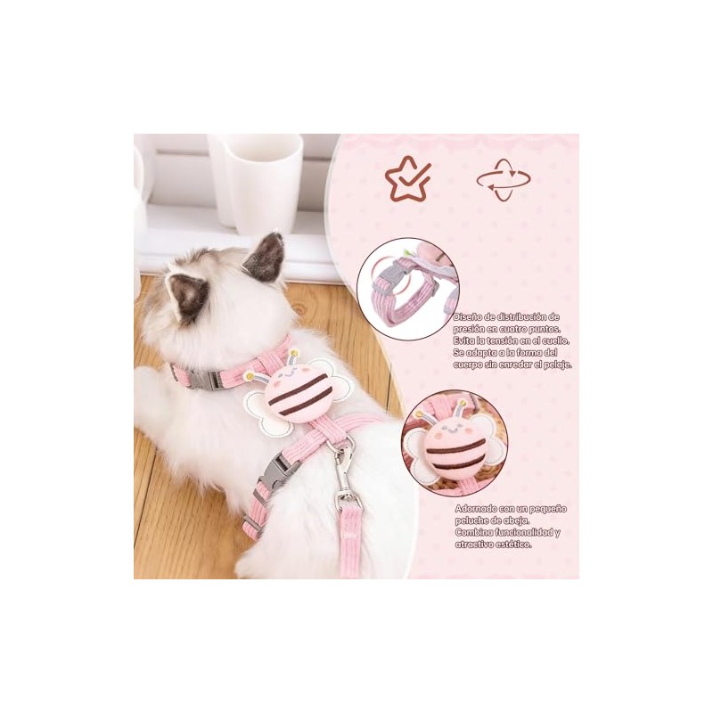 Jasonwell Pechera para Gato Arnes - Arnes para Gato Collar