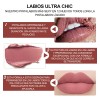 Gloss Labial Mate 6pcs Larga Duración Pigmentación Intensa