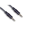 Cablelera 3.5mm Stereo M/1', 28AWG Audio Cable, Black (ZCUUFEMM-01)